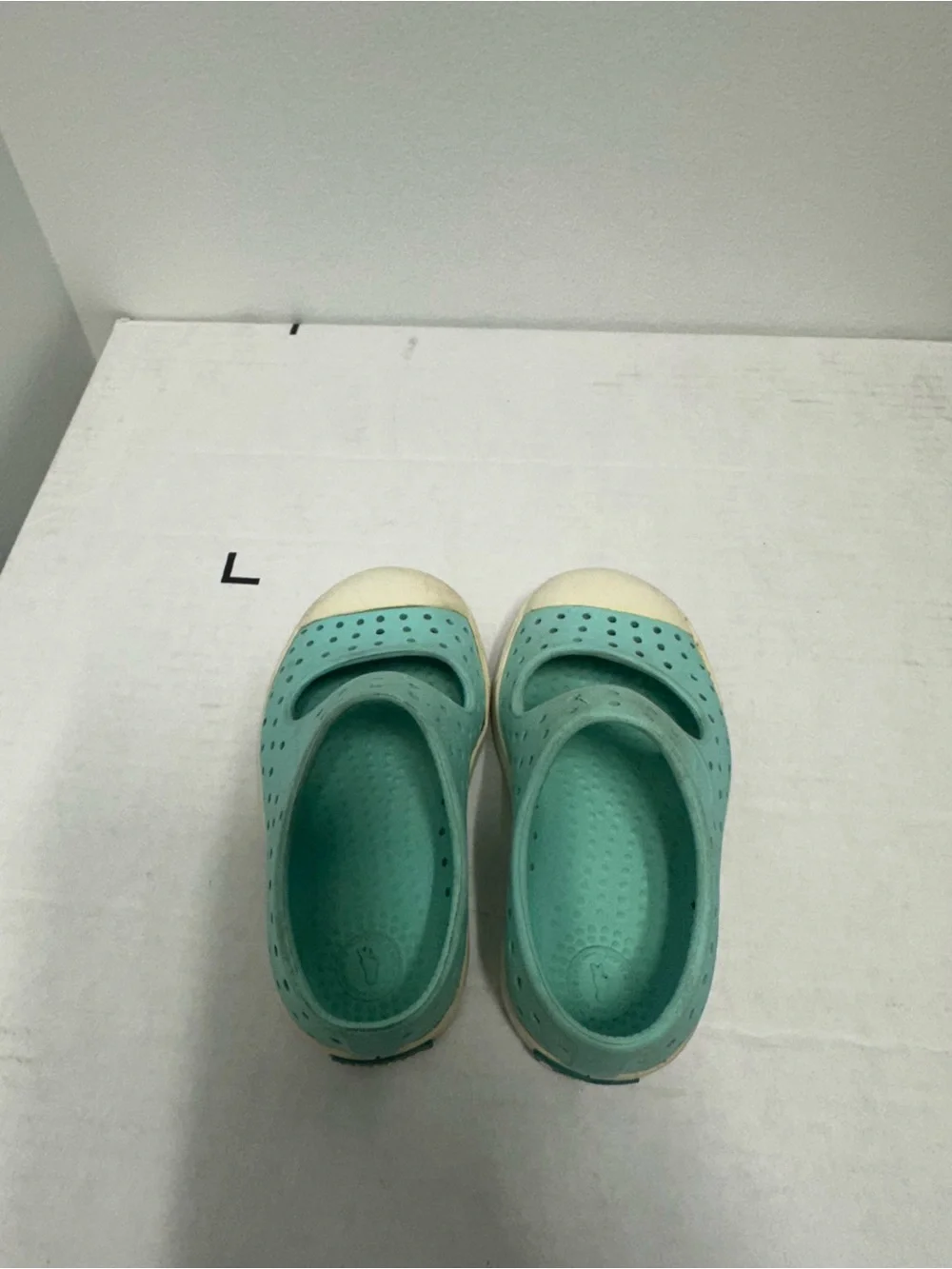 Native Light Blue Size C6 Mary Jane Unisex Kids Slip On Shoes Lightweight